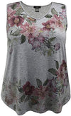 Women's Multi. Floral V-Neck Printed Tank Top