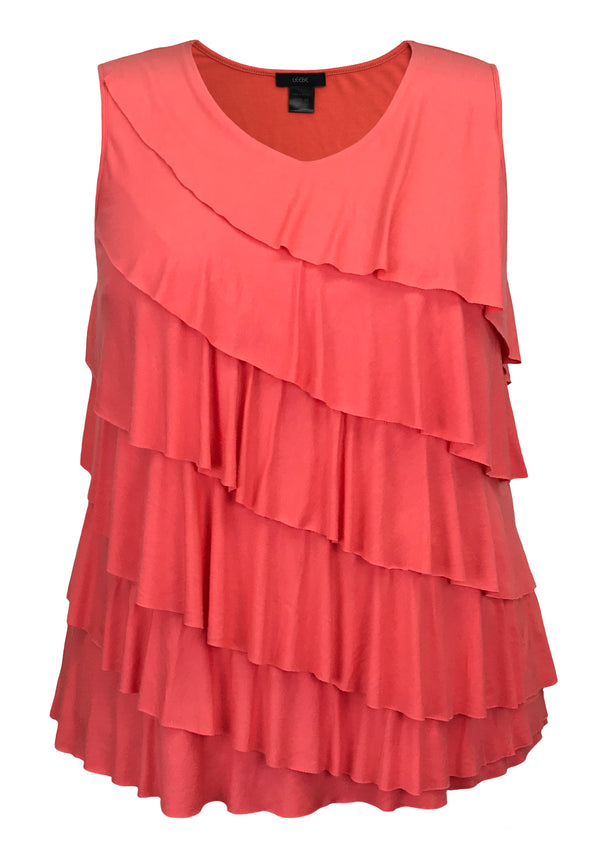 Women's V-Neck Ruffle Tank