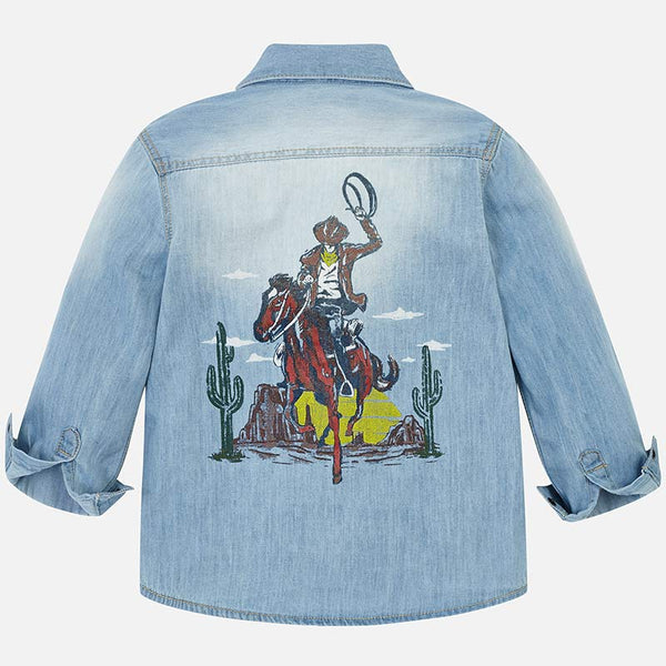 denim cowboy shirt