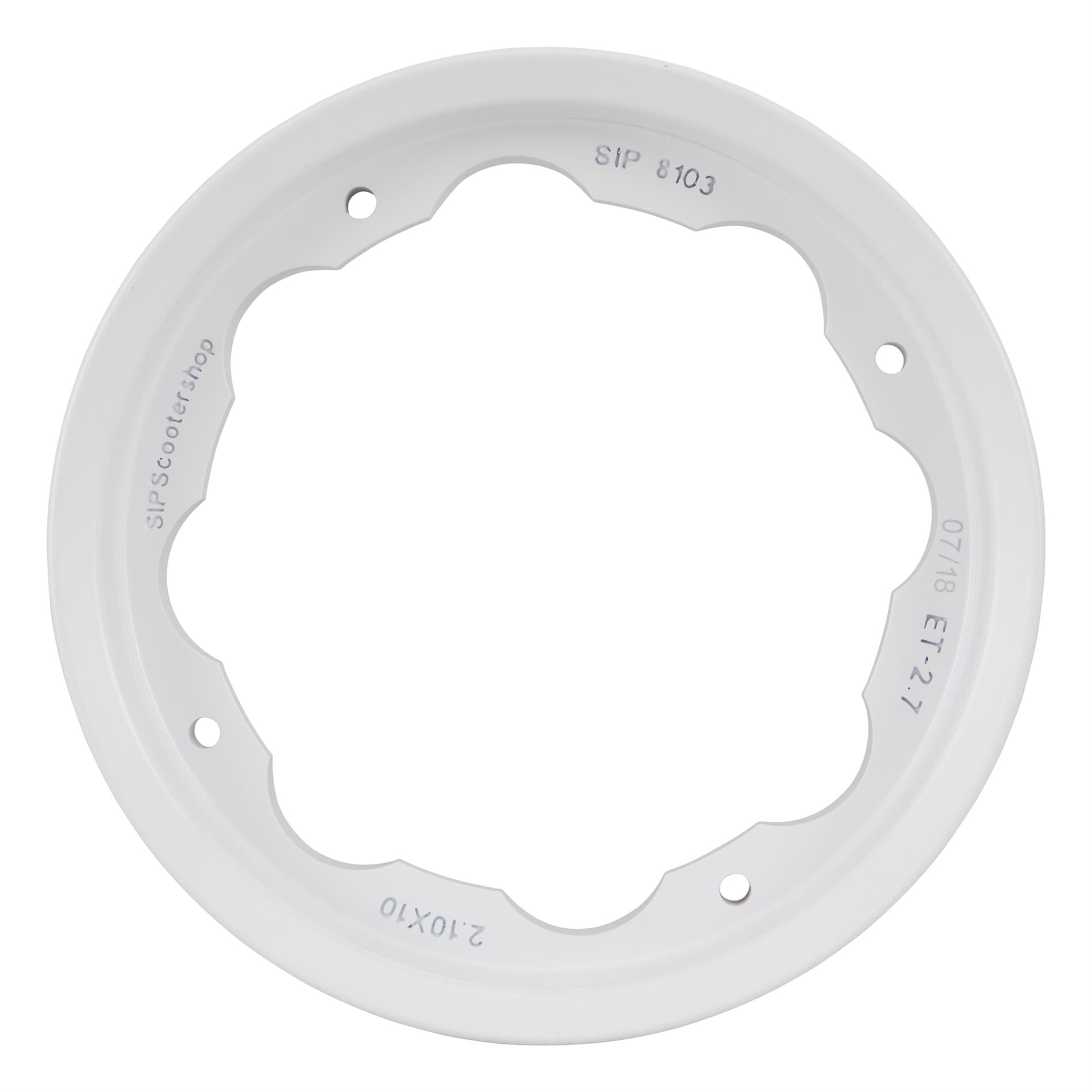 SIP Tubeless Aluminium Wheel Rim in White - Lambretta