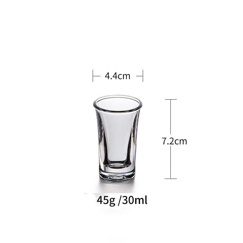 Transparent Acrylic Shot Glasses Set of 6