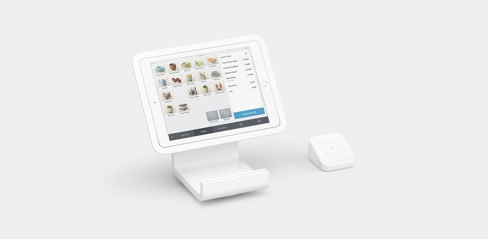 Square iPad stand