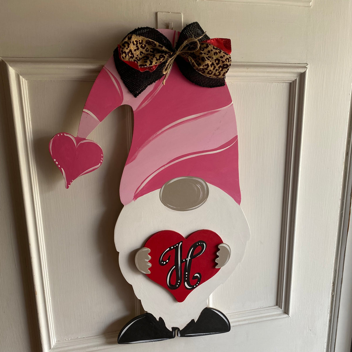 Details about   Valentine's Day Door Sign Gnome Wood  Window Hanger Heart Decoration Wall Decor 