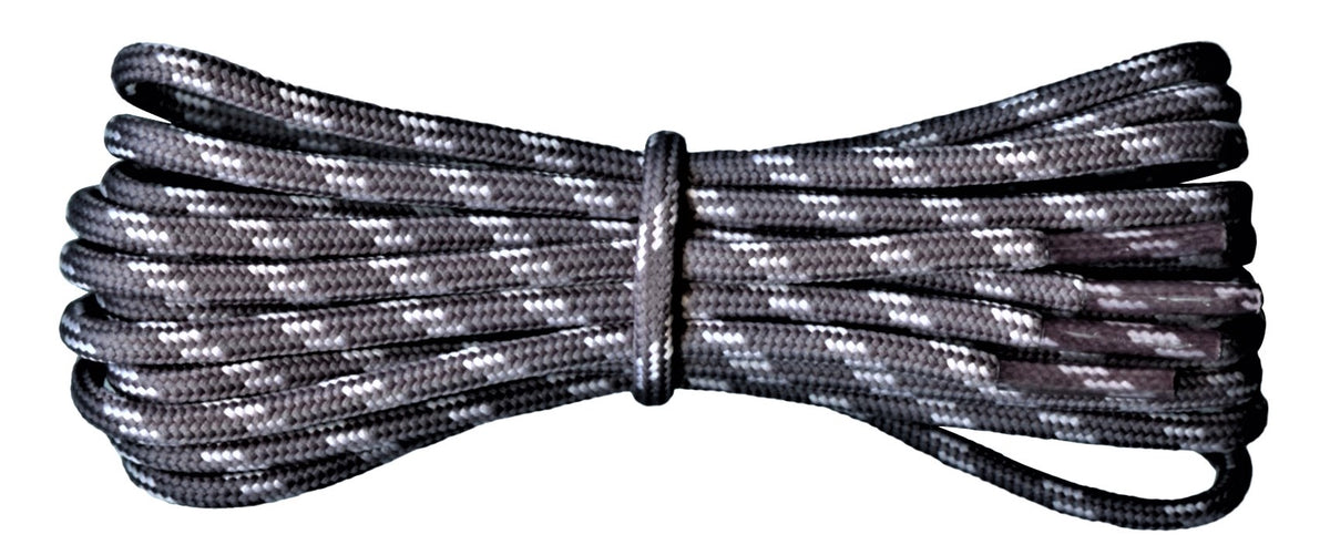 light grey round shoelaces