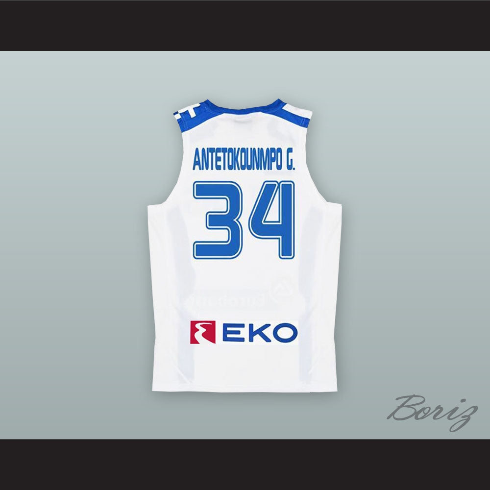 giannis antetokounmpo greece jersey 34
