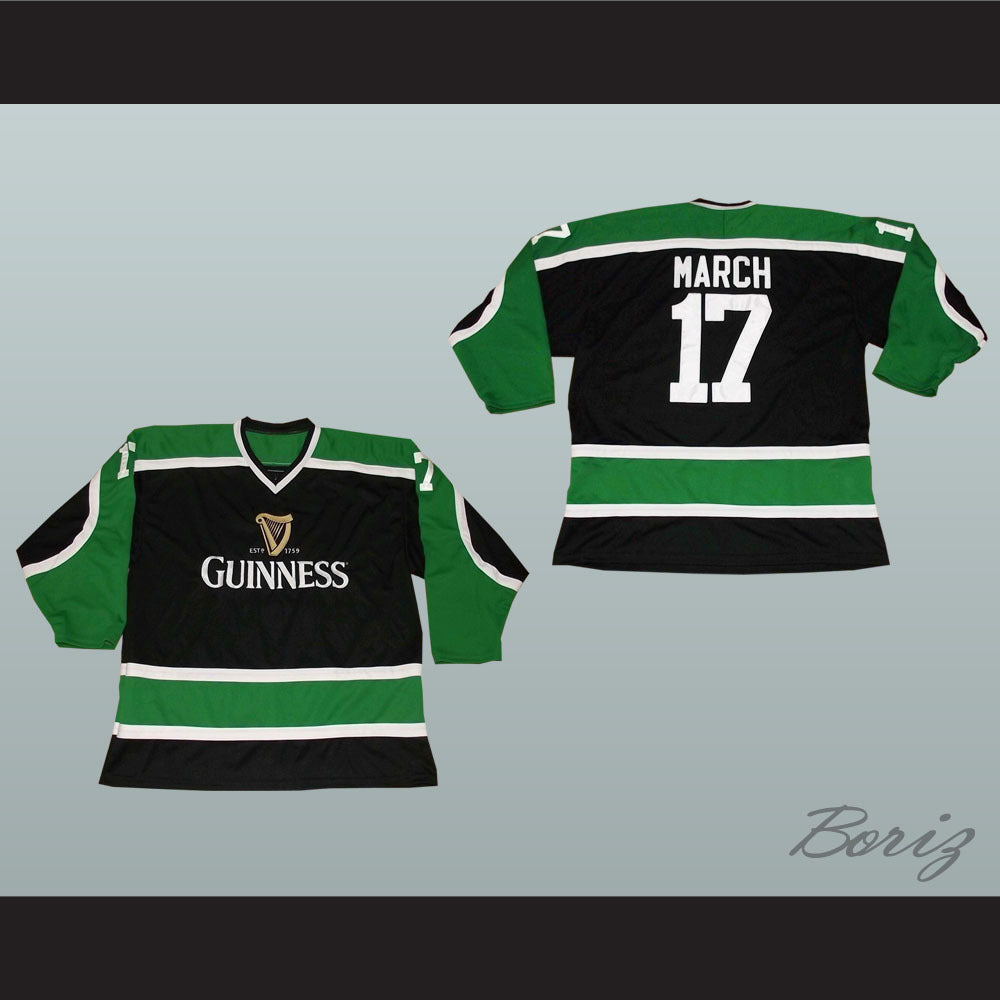 Irish Stout Beer Hockey Jersey March 17 