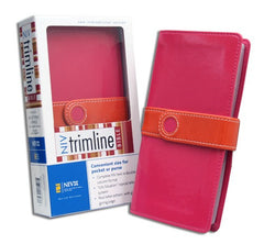 Trimline Bible - NIV, Bright Pink/Orange, Italian Duo-Tone, Magnetic Flap (older edition)