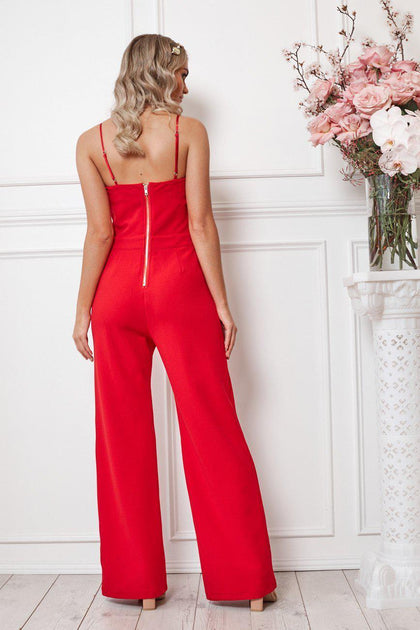 jumpsuits red