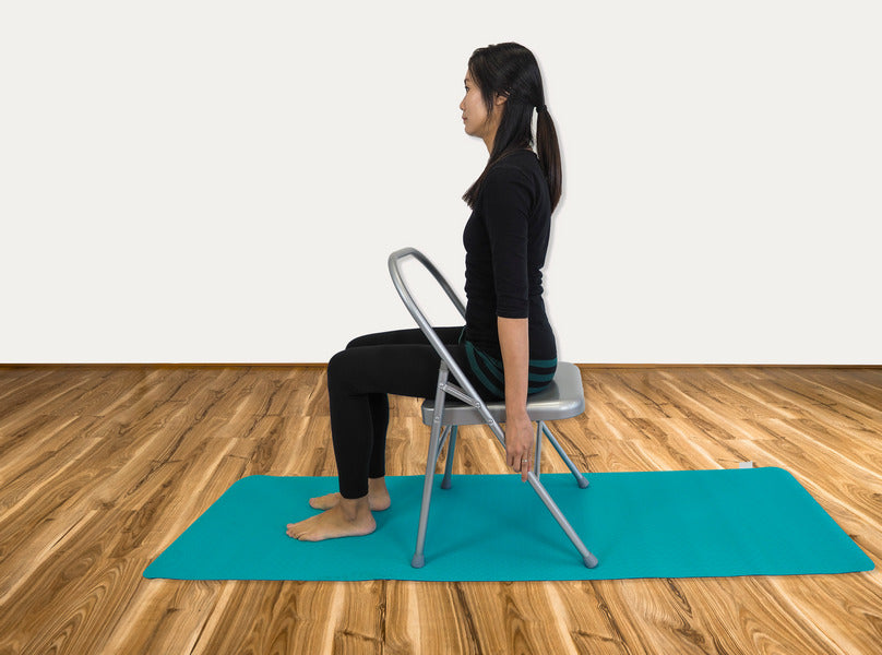 Mountain Pose on Yoga Chair