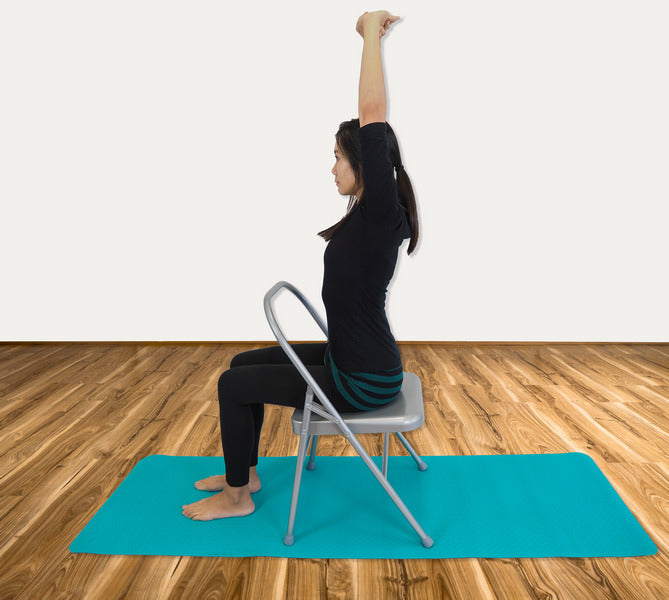 Shoulder Stretch using Yoga Chair