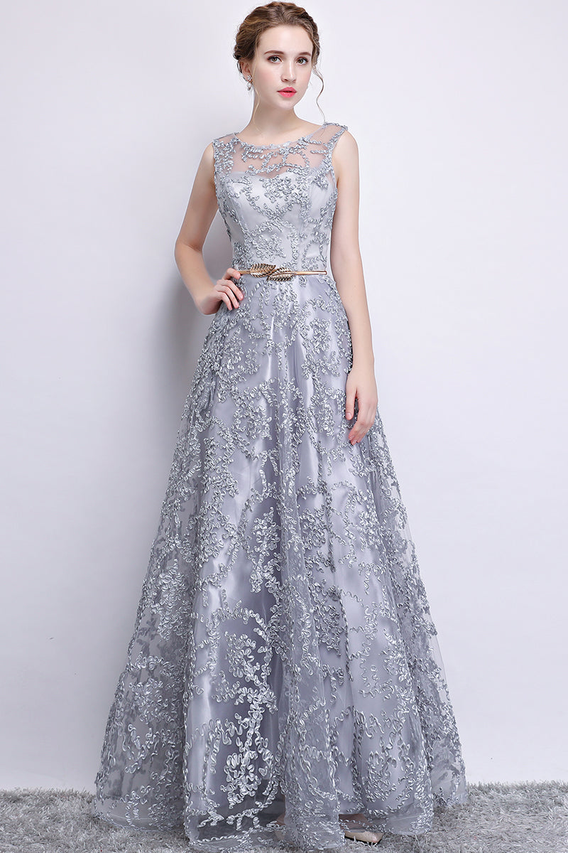 elegant silver cocktail dress