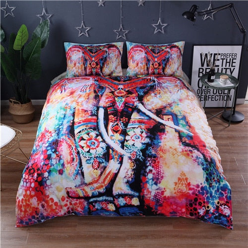 Bedding Sets Elephant Duvet Cover Set Double Queen King Bedclothes