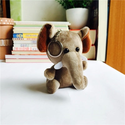 elephant plush keychain