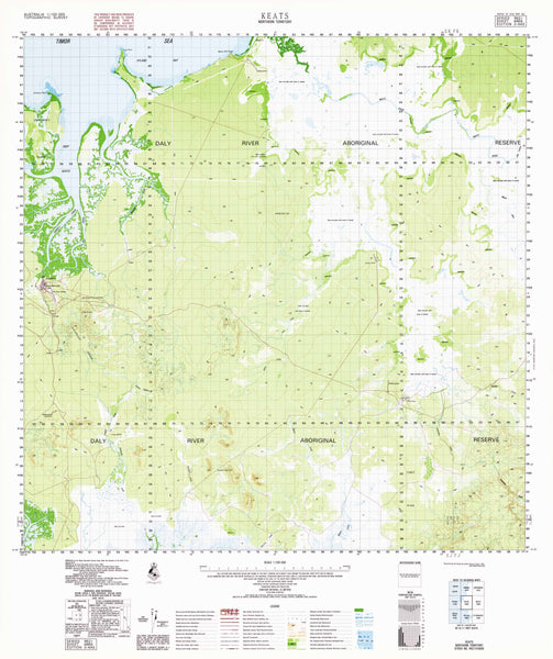 Buy 4869 Keats 1100k Topographic Map