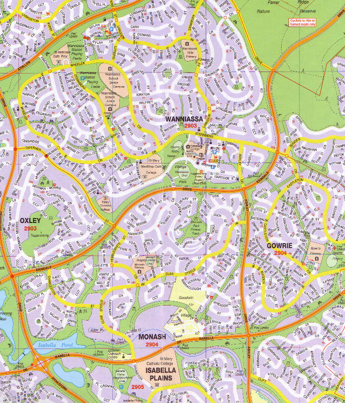 Canberra UBD Map, Buy Map of Canberra - Mapworld