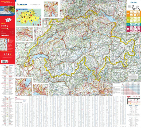 Switzerland Michelin Map Buy Maps Of Switzerland Mapworld 5775