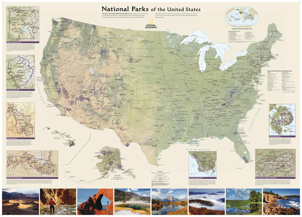 Map Of National Parks In Usa United States National Park Wall Map,Buy Wall Map Of Usa - Mapworld