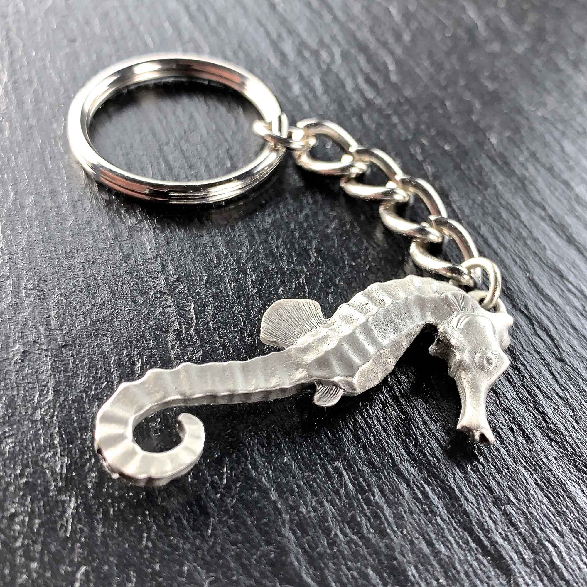 Seahorse  Key Chain Realistic Seahorse Beach gifts Gifts for Divers 