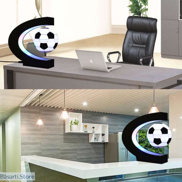 Basarti Store Led Floating Soccer Ball Magnetic Levitation