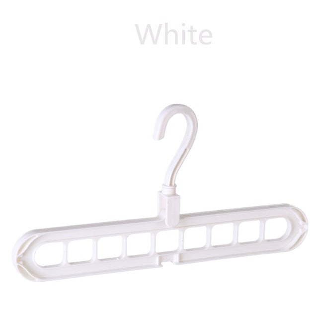 white clothes hangers