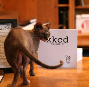 xkcd book with hairless cat