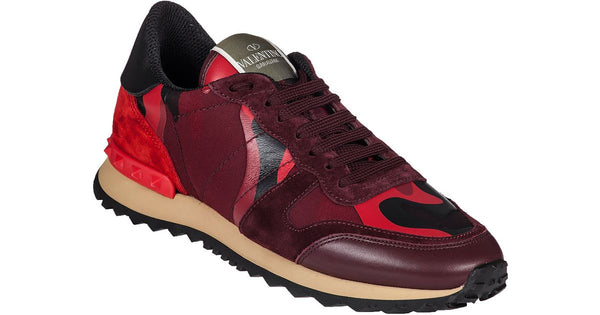 valentino rock runners red camo