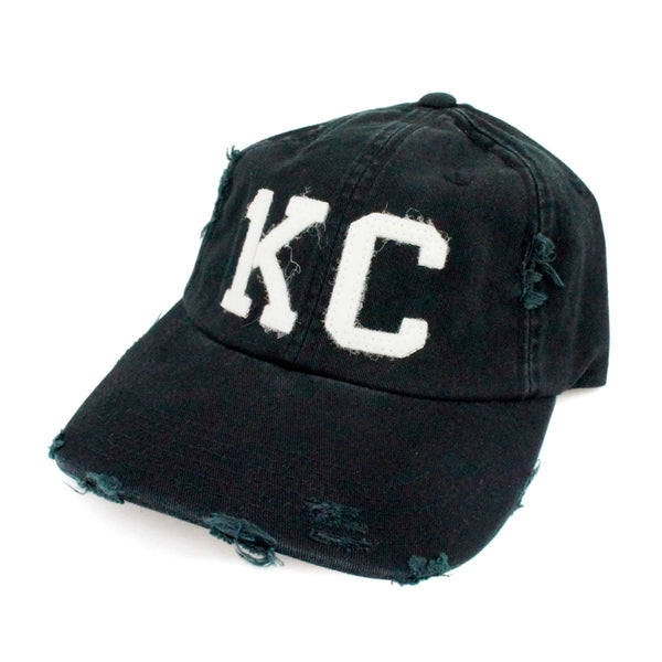 Go All Out Adult Kansas City KC Heart Embroidered Visor Dad Hat
