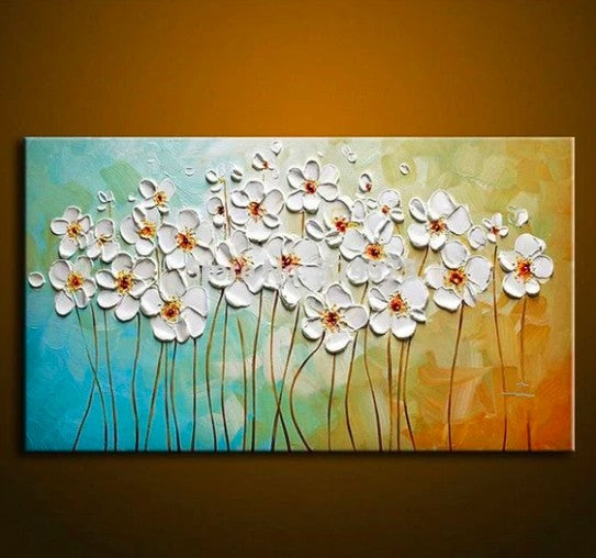 Acrylic Texture Painting, Flower Texture Paintings, Easy Texture Painting for Beginners, Simple Paintings Flower