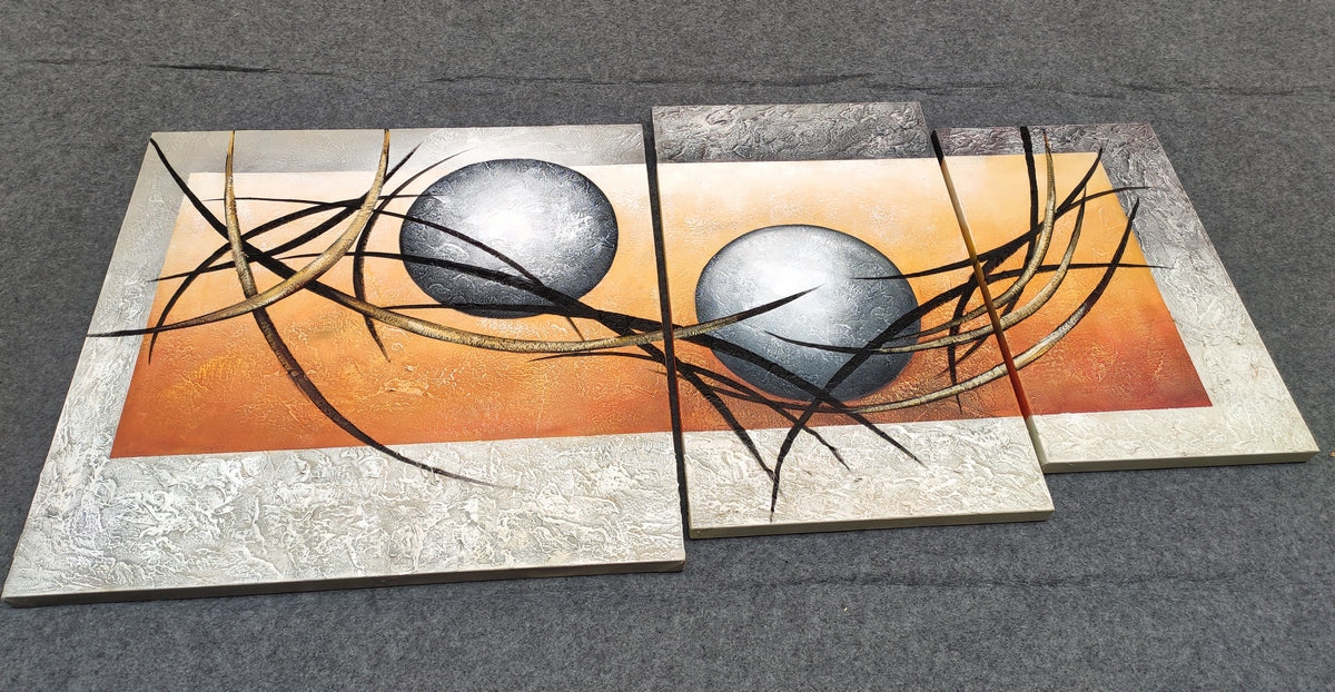 3 Piece Painting, 3 Piece Wall Art, 3 Piece Canvas Painting, Abstract Artwork, Modern Artwork