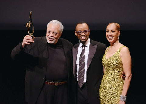 James Earl Jones, Rudy Gaskins and Joan Baker at the 2016 Voice Arts Awards.