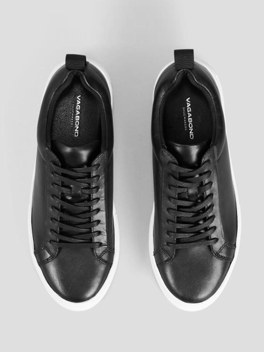 vagabond - zoe platform sneaker / black 