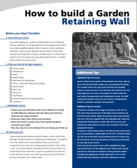 retaining wall guide