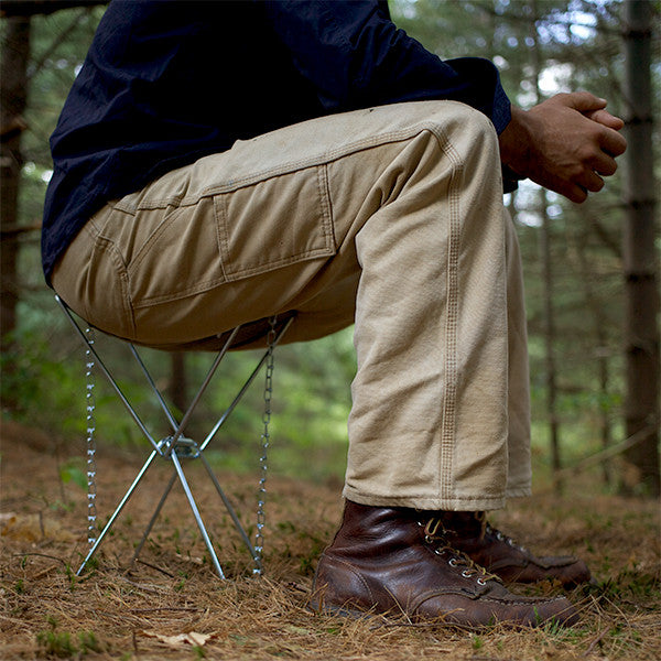 The Waxed Canvas Camp Stool