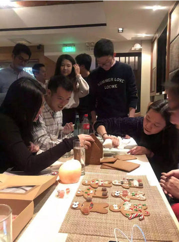 teambuilding DIY gingerbread house kit make your own gingerbread man Shanghai event