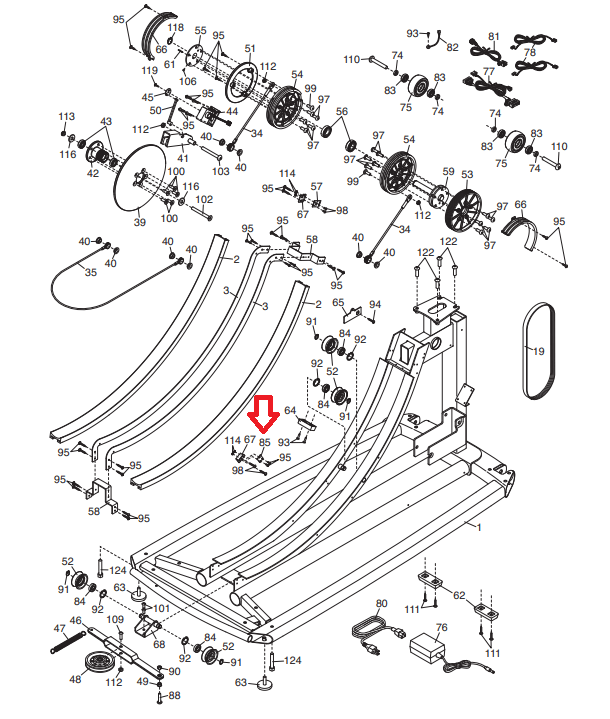 FreeMotion NordicTrack Elliptical Pedal Sensor Fix Kit 322195 