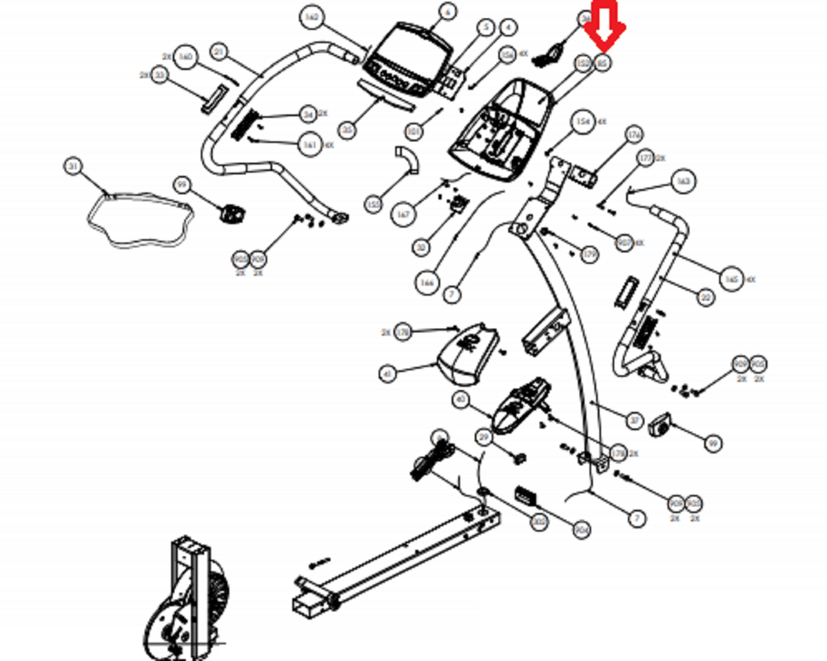 precor efx 5.23 parts diagram