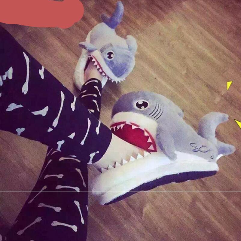 shark eating feet slippers