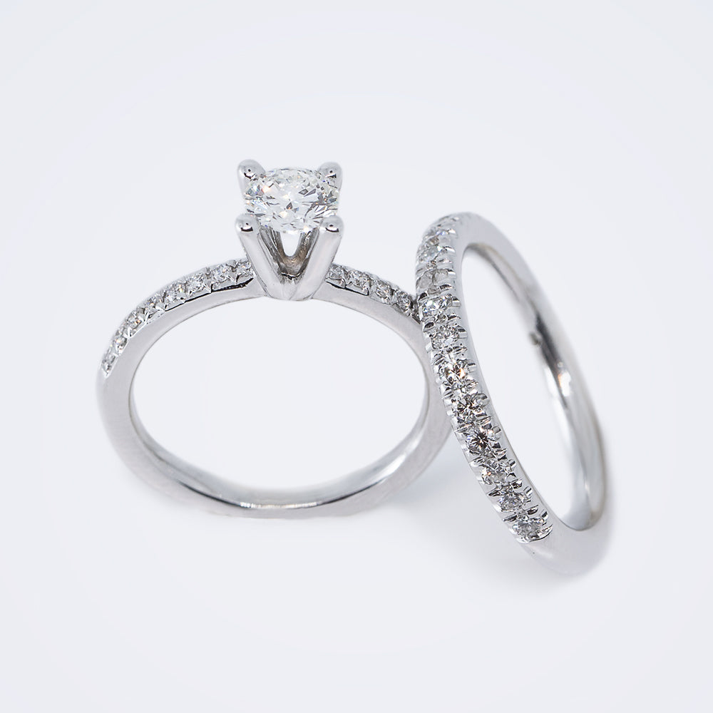 Malignant mucus Miscellaneous goods טבעת יהלום סוליטר, טבעת אירוסין קלאסית, זוג טבעות יהלום – Lilo Diamonds