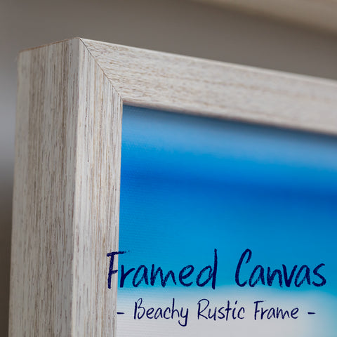 Framed canvas print product description beach rustic framed canvas wall art