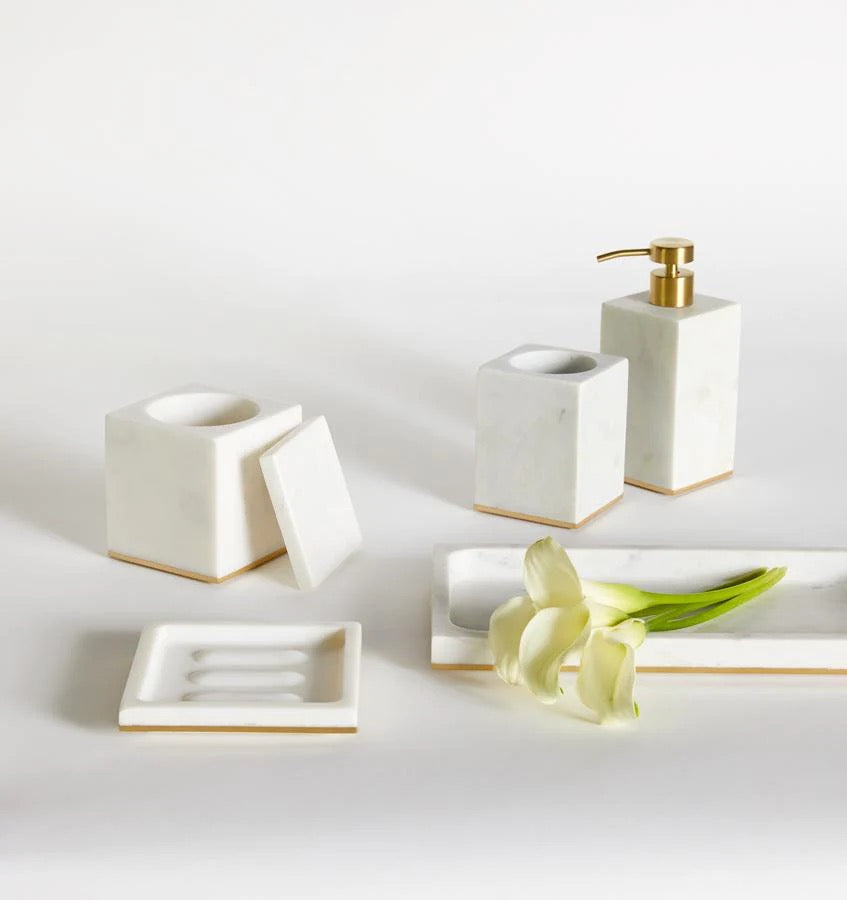 Pietra Marble Storage Jar