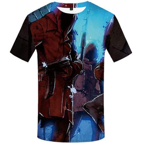 Gun T shirts Men War T shirts Funny Graffiti Tshirt Anime Cosplay Tsh | 3d  T Shirts Online 