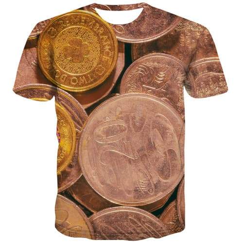Sige skyskraber bleg Australian Dollar T-shirt Men Money Tshirts Novelty Metal Shirt Print | 3d T  Shirts Online kykuclothing.com