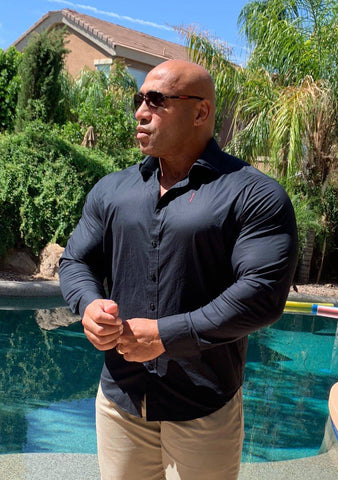 Dennis James - Professional Bodybuilder Dress Shirt