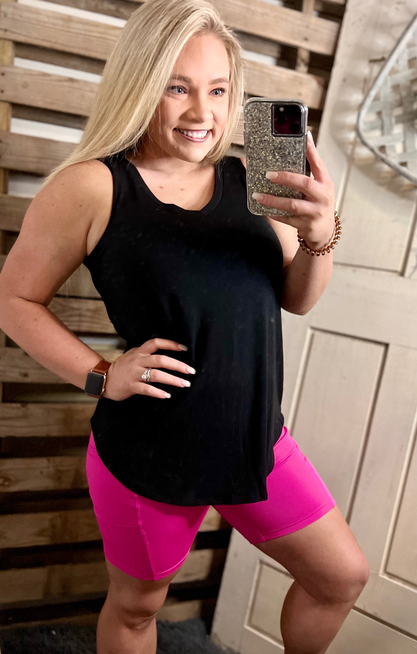 casual days tank, black