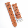 20mm 22mm Quick Release Rally Racing Leather Watch Strap