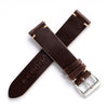 18mm 20mm 22mm Horween Chromexcel Quick Release Handmade Leather Watch Strap - Dark Brown