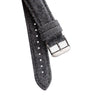 18mm 20mm 22mm Quick Release Wool / Leather Backed Watch Strap - Gray