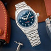 Dryden Heartlander Automatic Field Watch - Blue & Crimson