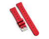 20mm 22mm Quick Release Waffle Style FKM Rubber Watch Strap