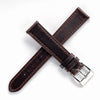 18mm 19mm 20mm 22mm Quick Release Genuine Leather Watch Strap - Dark Brown